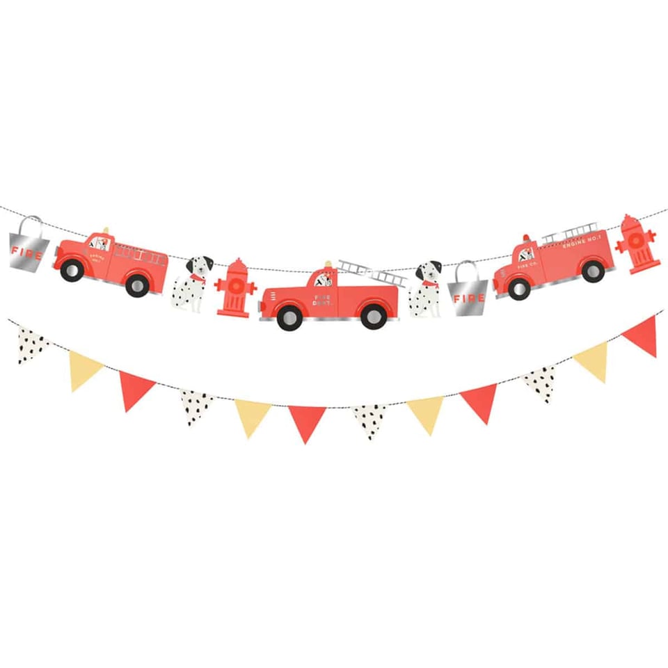Meri Meri Brandweerwagen Garland
