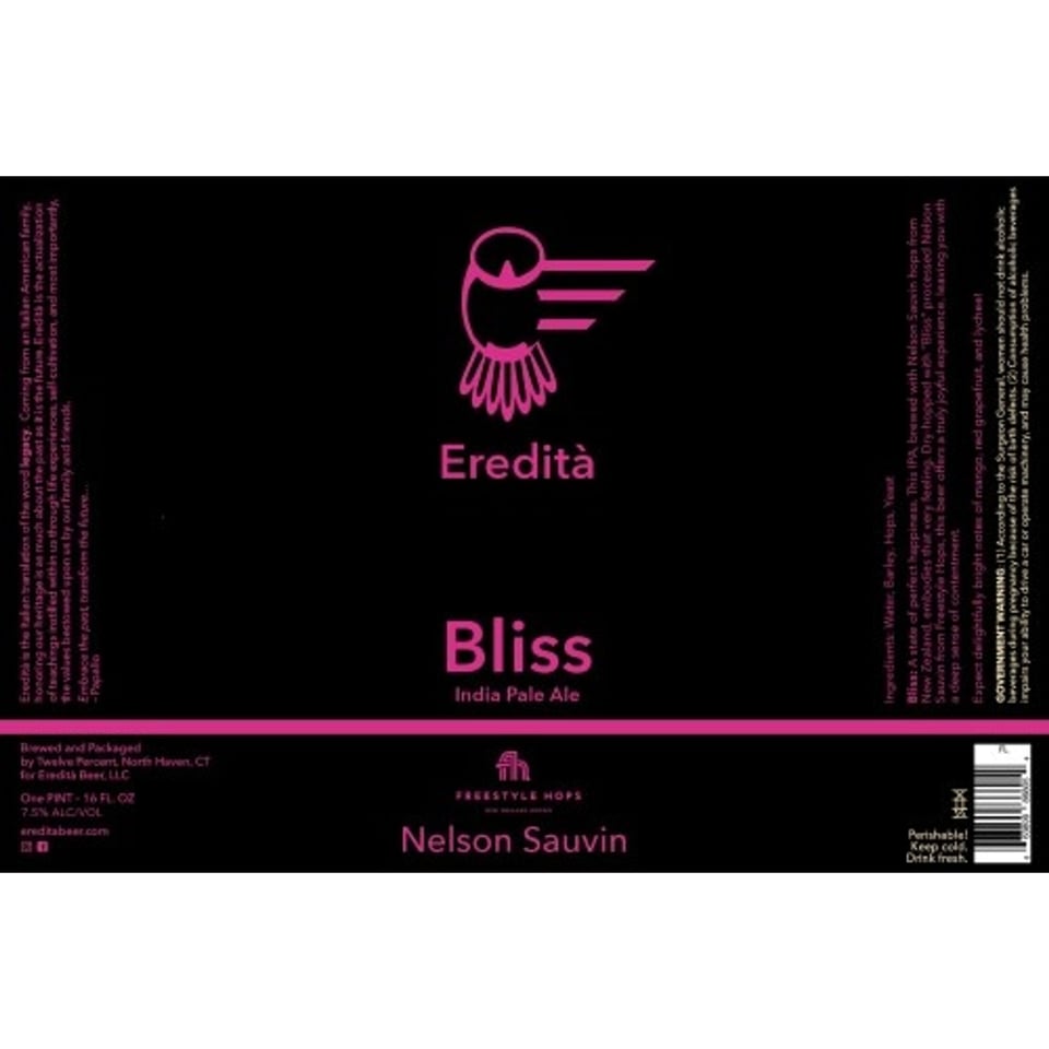 Eredita Brewing Bliss