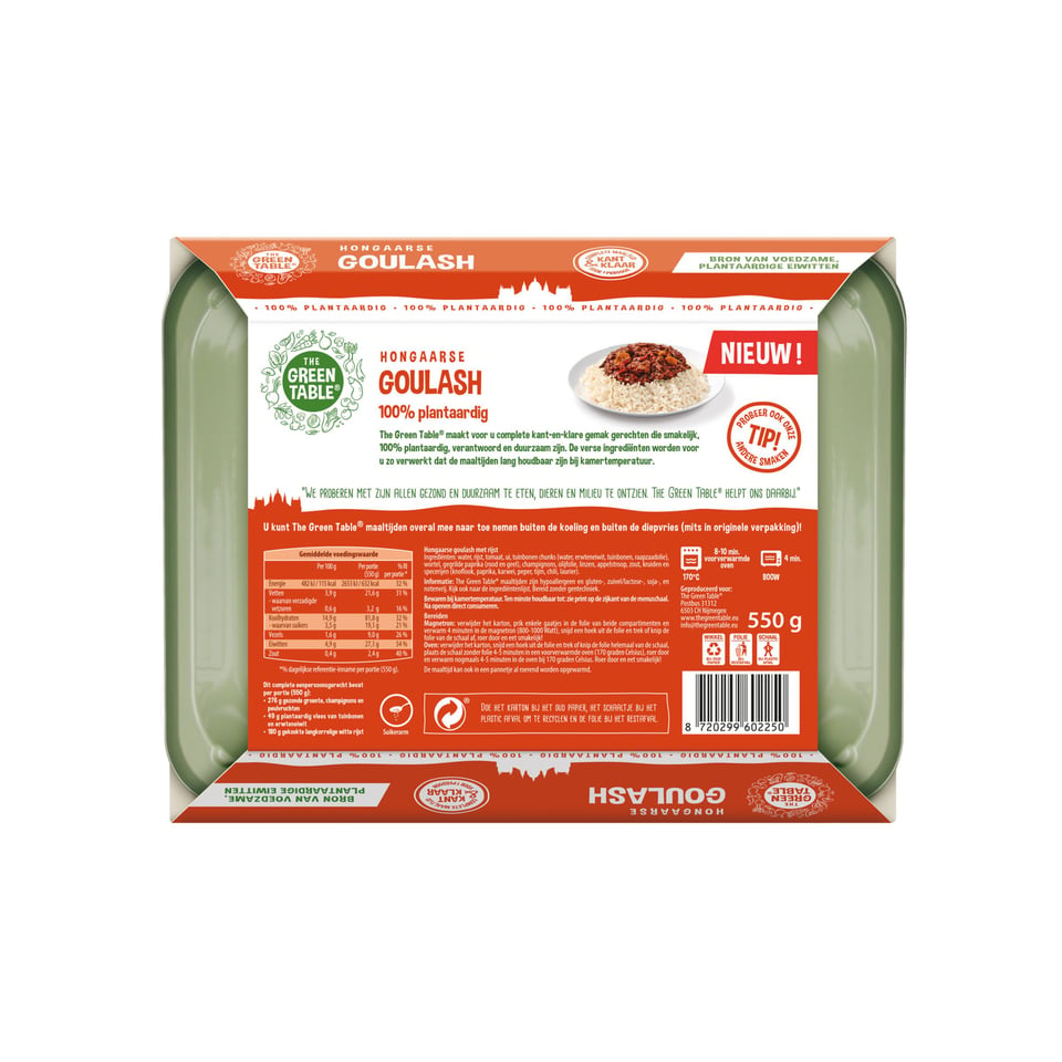 The Green Table Hongaarse Goulash 550g