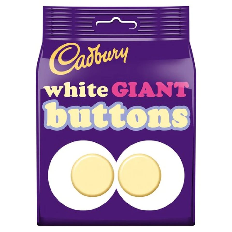 Cadbury White Giant Buttons 110G