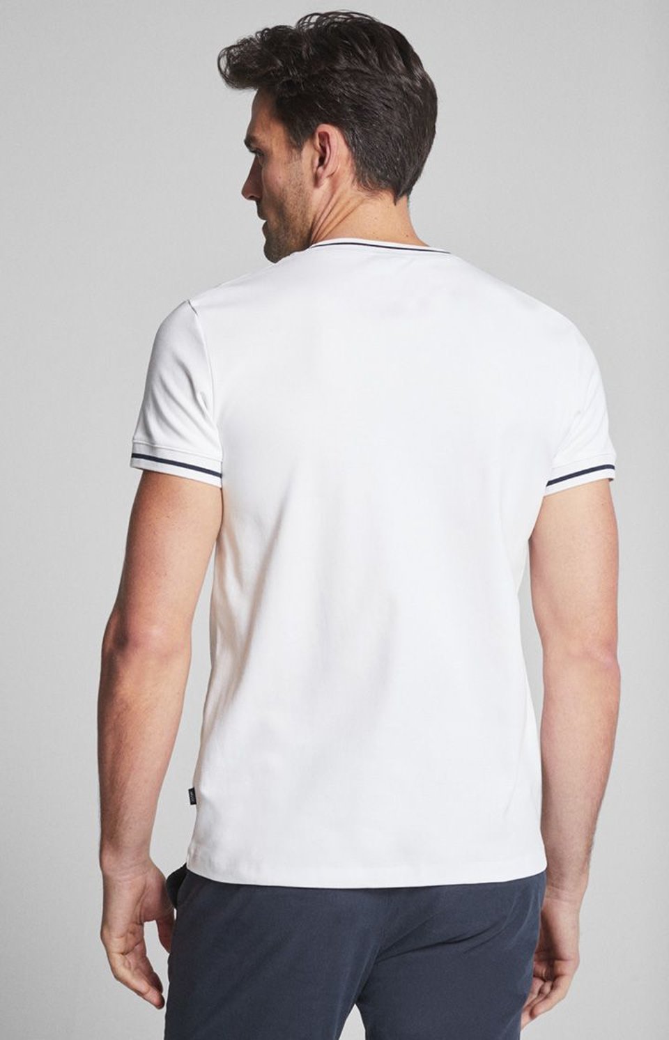 Modern Fit T-Shirt Cornflower In Wit
