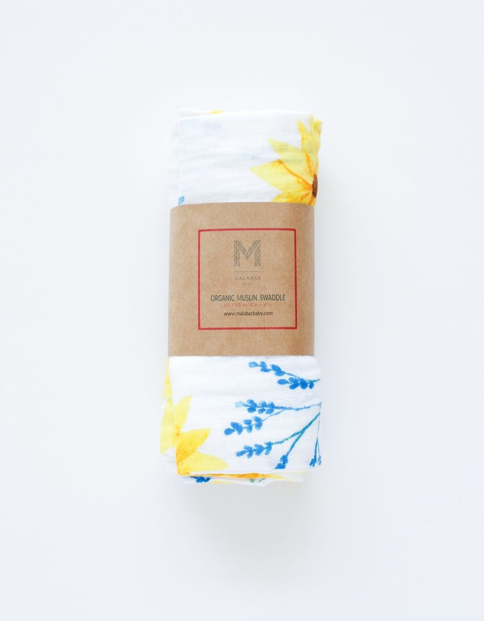 Malabar Baby Swaddle Zonnebloem