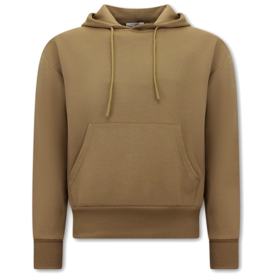 Basic Oversize Fit Hoodie - Bruin