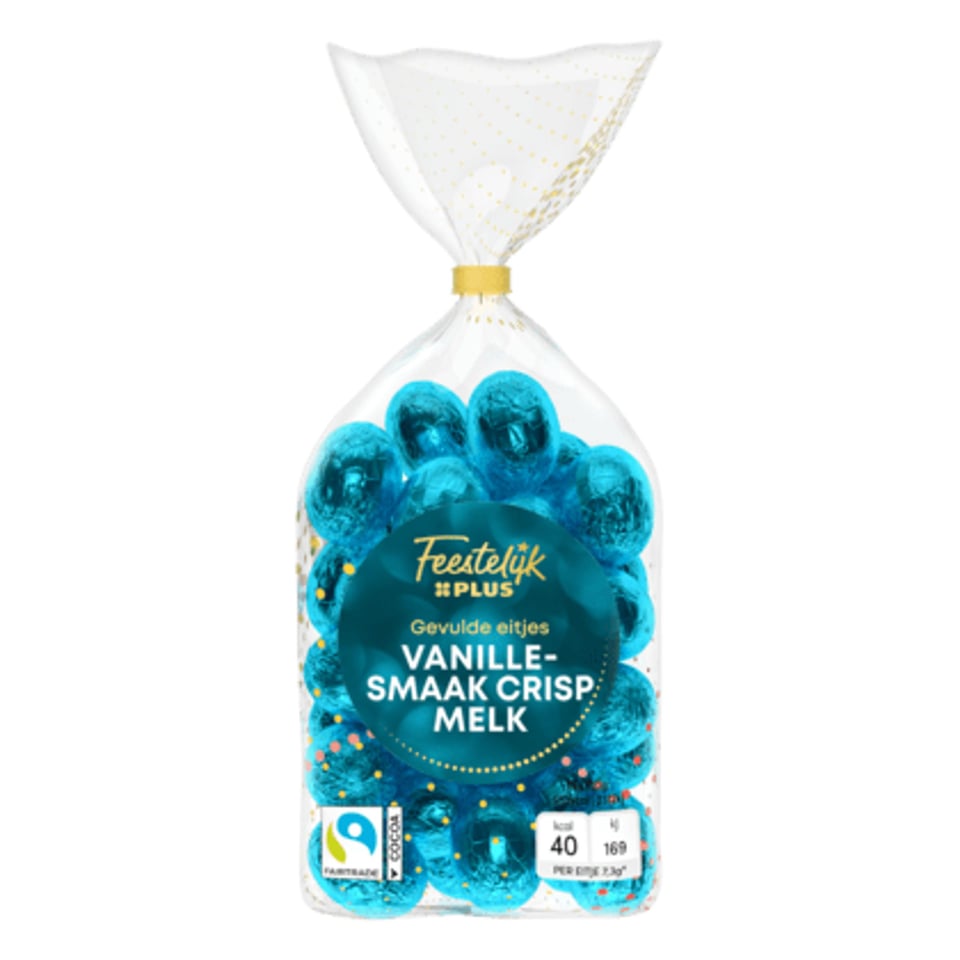 Feestelijk PLUS Paaseitjes Melk Vanille Crisp Gevuld