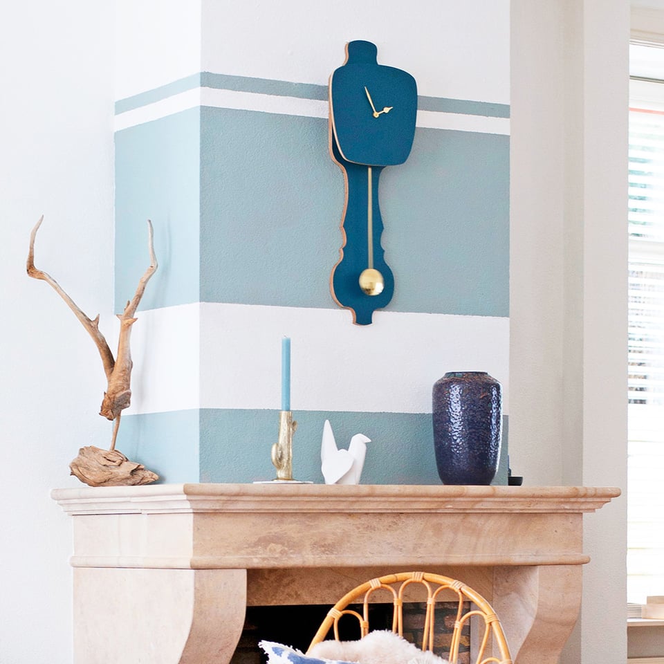 Kies Zelf Je Wand Kloq - Petrol Blauw