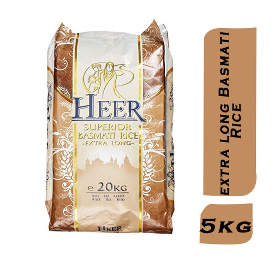 Heer Extra Long Basmati Rice 5 Kg