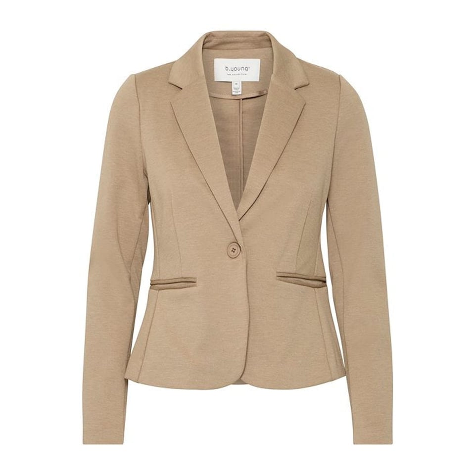 Jersey Beige melange - Long Blazer 