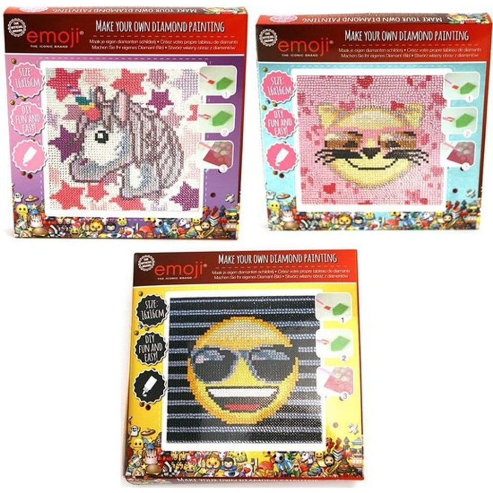 Emoji Diamond Painting 6 Assorti