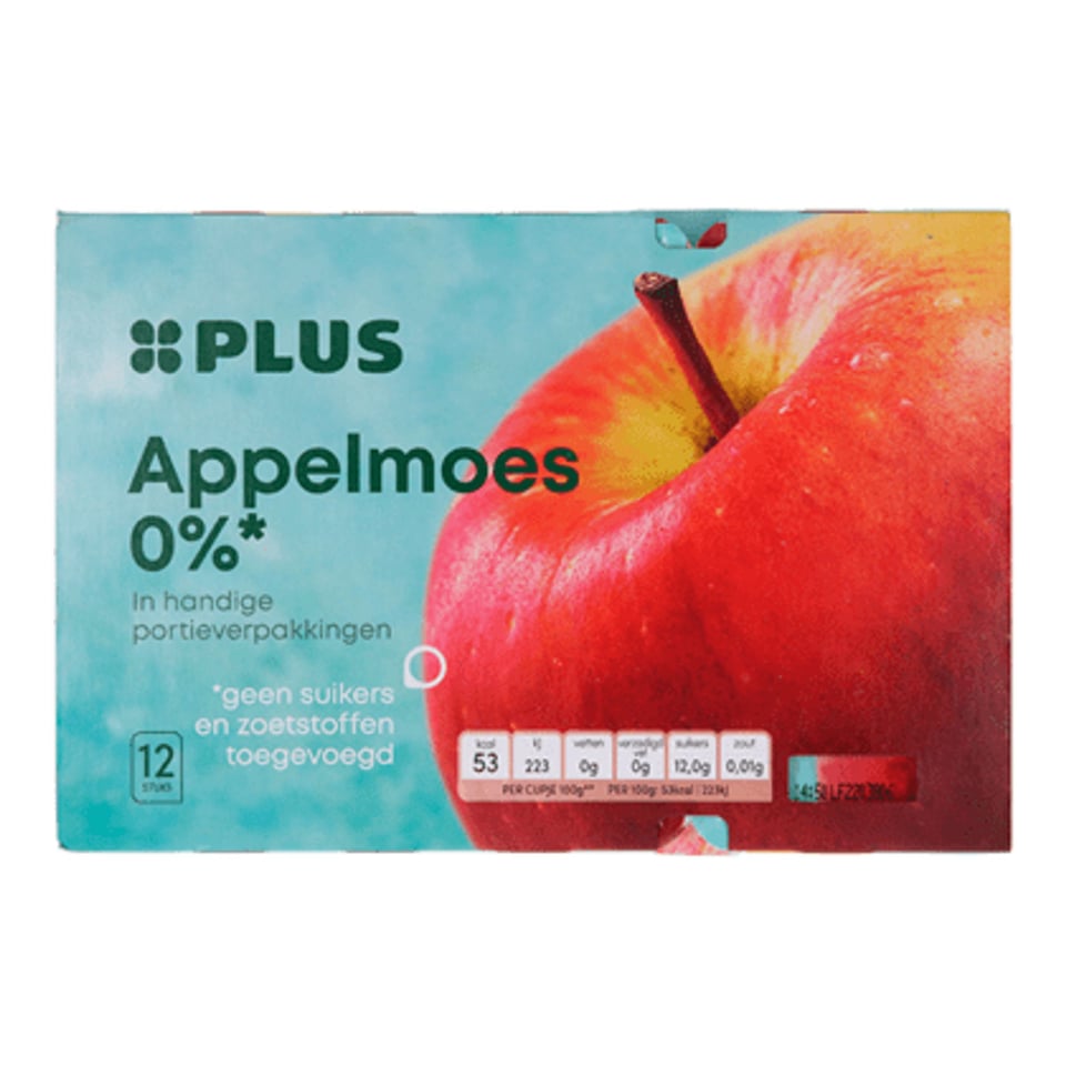 PLUS Appelmoes Cups 0%