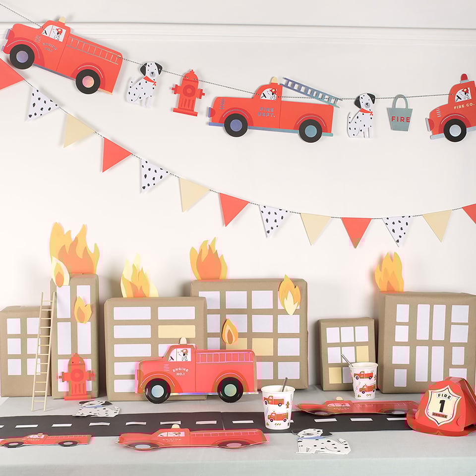 Meri Meri Brandweerwagen Garland