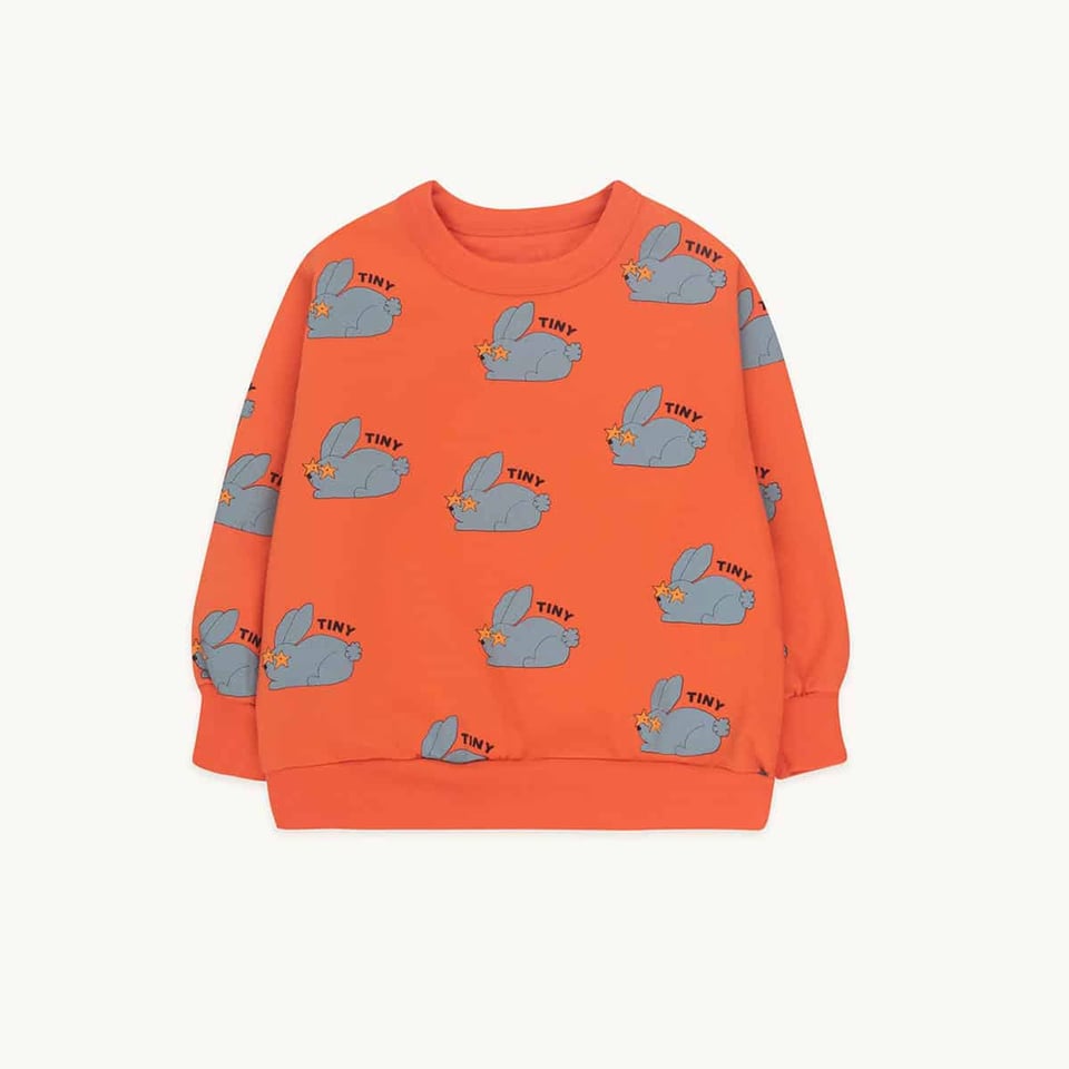 Tiny Cottons Rabbits Sweatshirt Summer Red