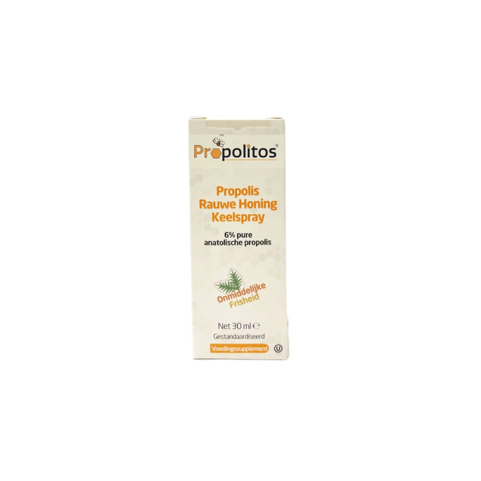 Keelspray met propolis, rauwe honing en menthol - 30 ml - propolitos - 30ml