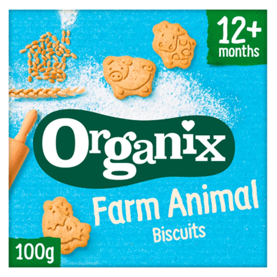 Organix Bio Boerderijdieren Koekjes 1+j