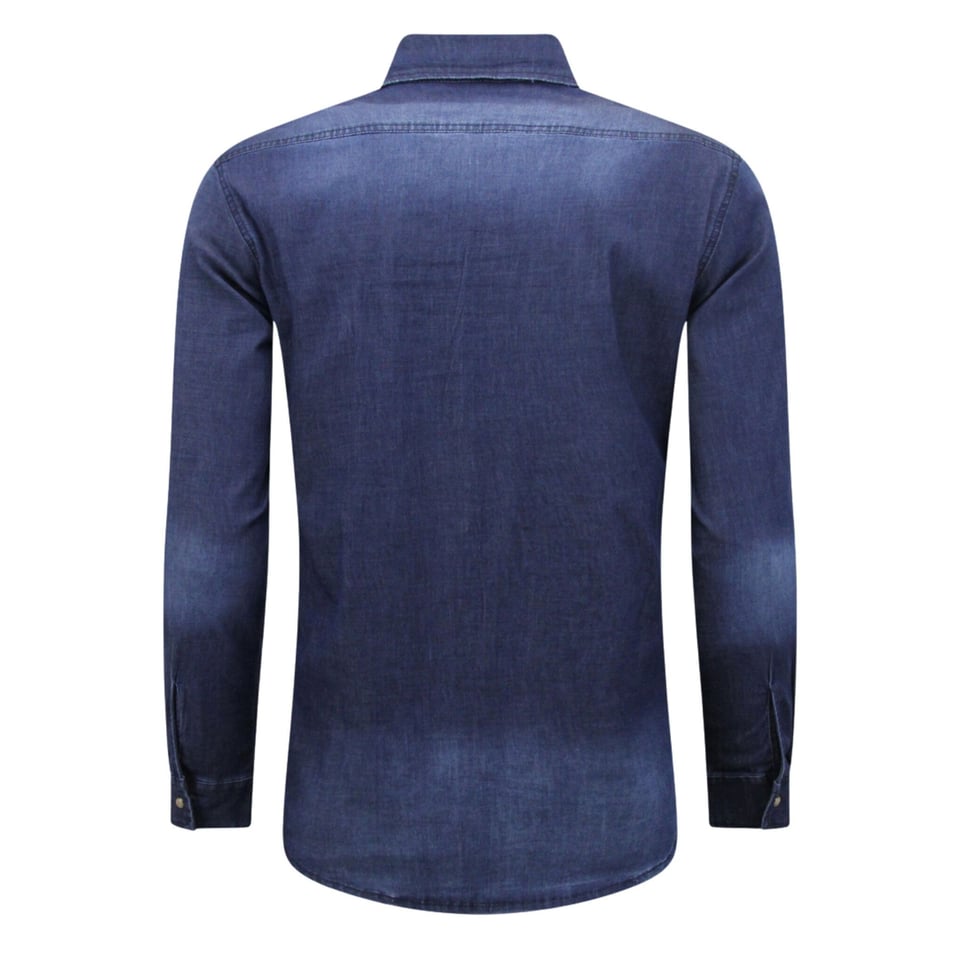 Spijkeroverhemd Heren - Denim Overhemd - Blauw