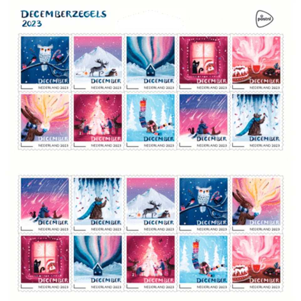 Merkloos Decemberzegels 2023