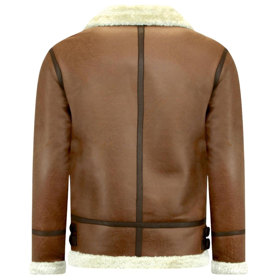 Lammy Coat - Shearling Jacket - Bruin