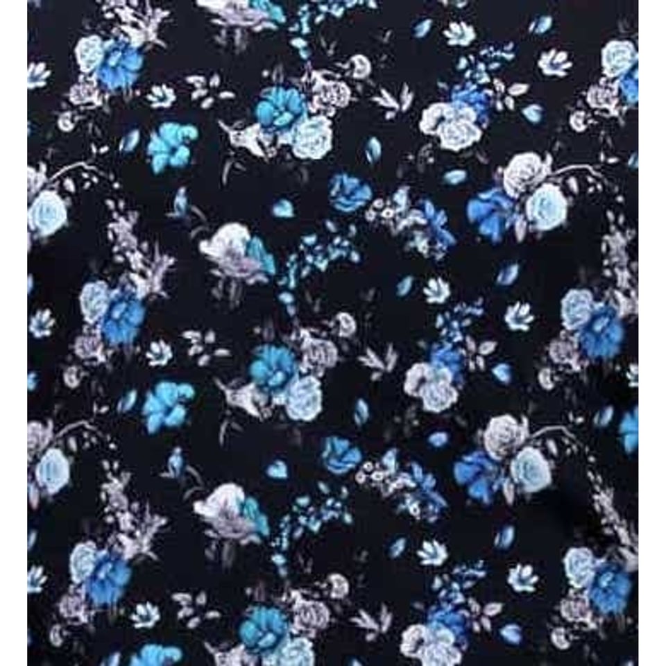 Exclusieve Heren Overhemden Online - 3066 - Blauw/Zwart