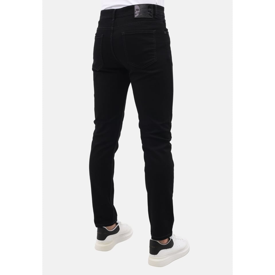 Spijkerbroek Mannen - Nette Stretch Spijker Broek Heren - Regular Fit - MM-R-04 - Zwart