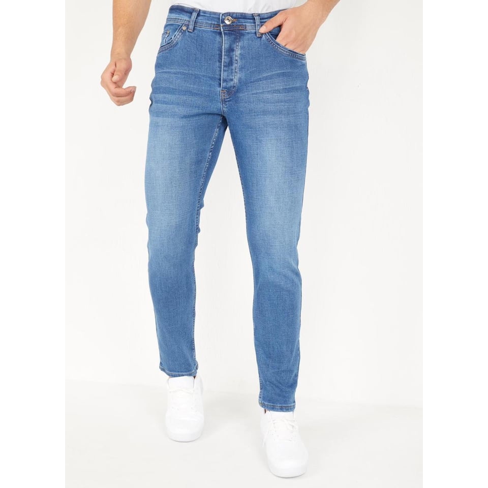 Heren Denim Jeans Regular Fit - DP08 - Blauw