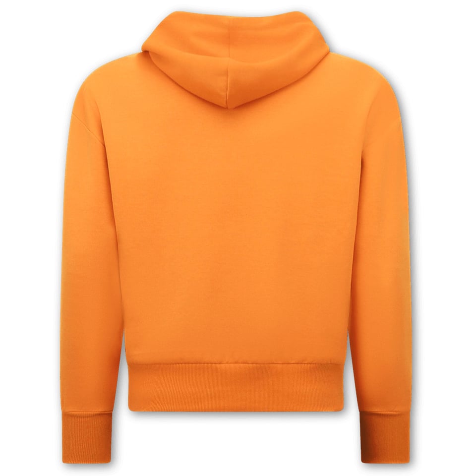 Basic Oversize Fit Hoodie - Orange