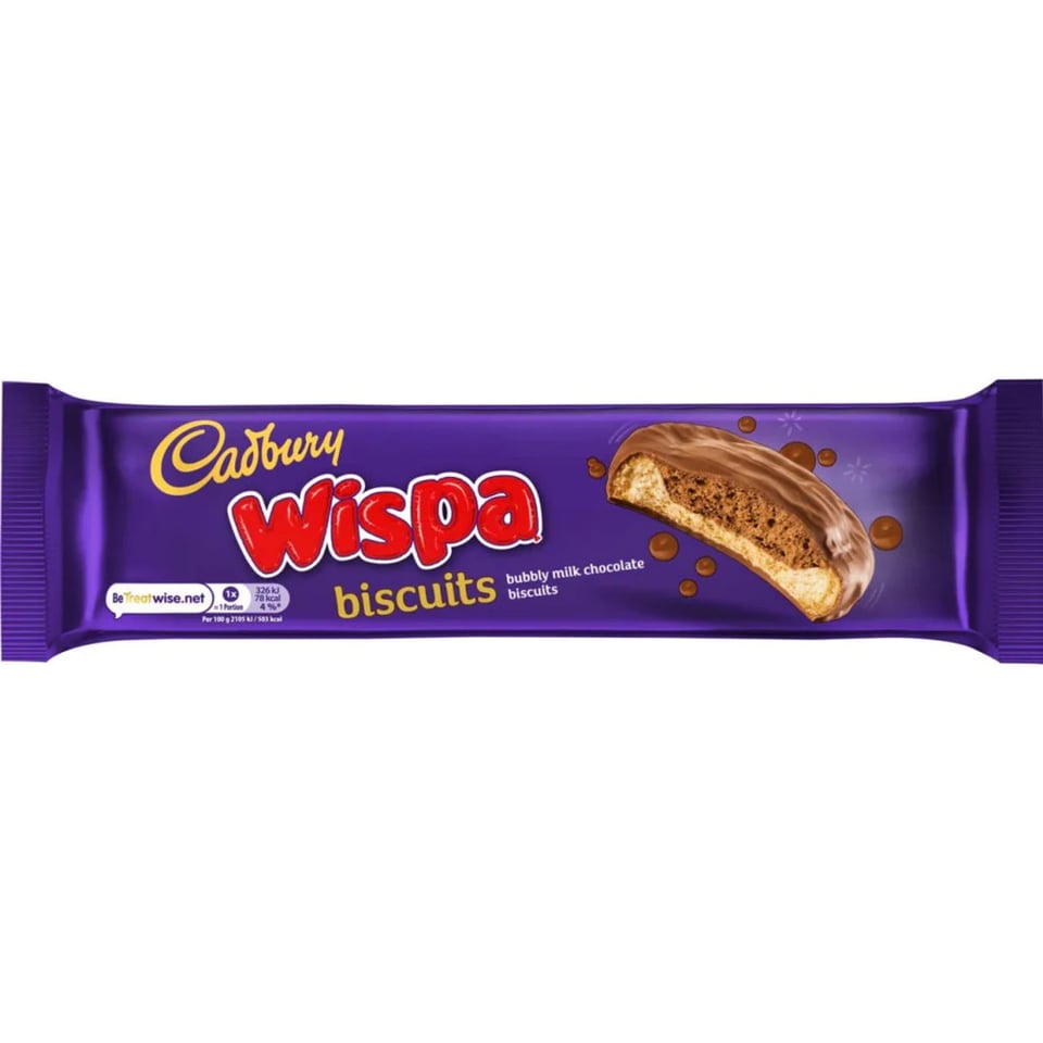 Cadbury Wispa Biscuits 124G