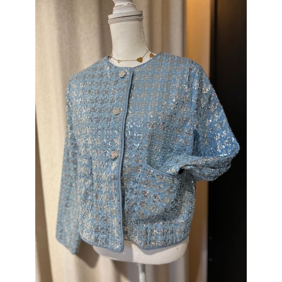 Gaya jacket - Blue sequins 