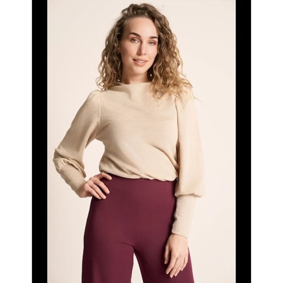 VERY CHERRY Maya Top Gold lurex