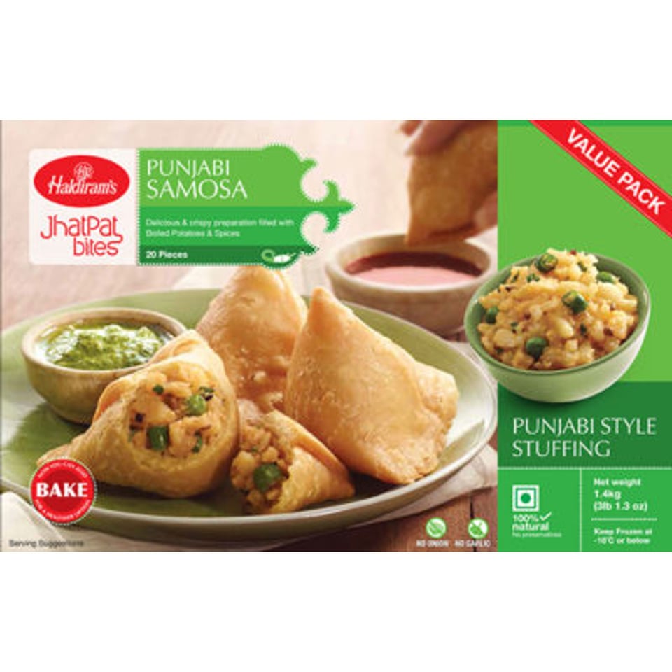 Haldiram’s Punjabi Samosa 1400 Grams ( 20 Pieces )