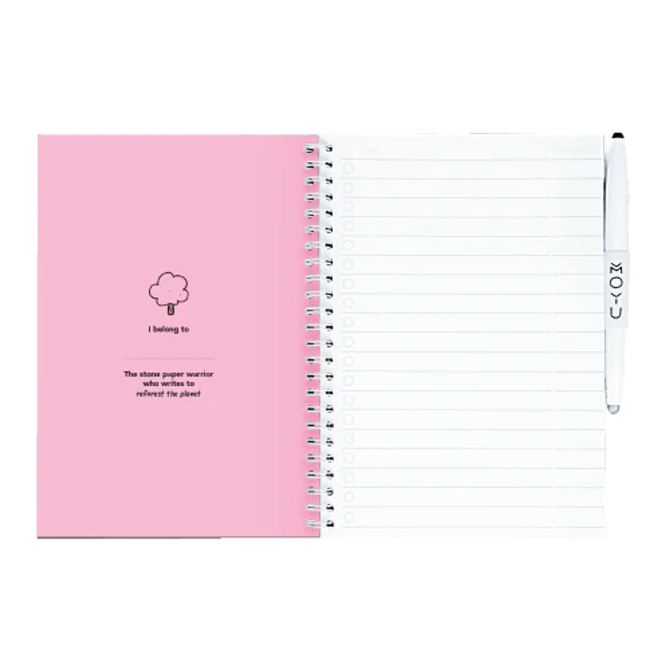 Uitwisbaar notitieboek hardcover Love Garden