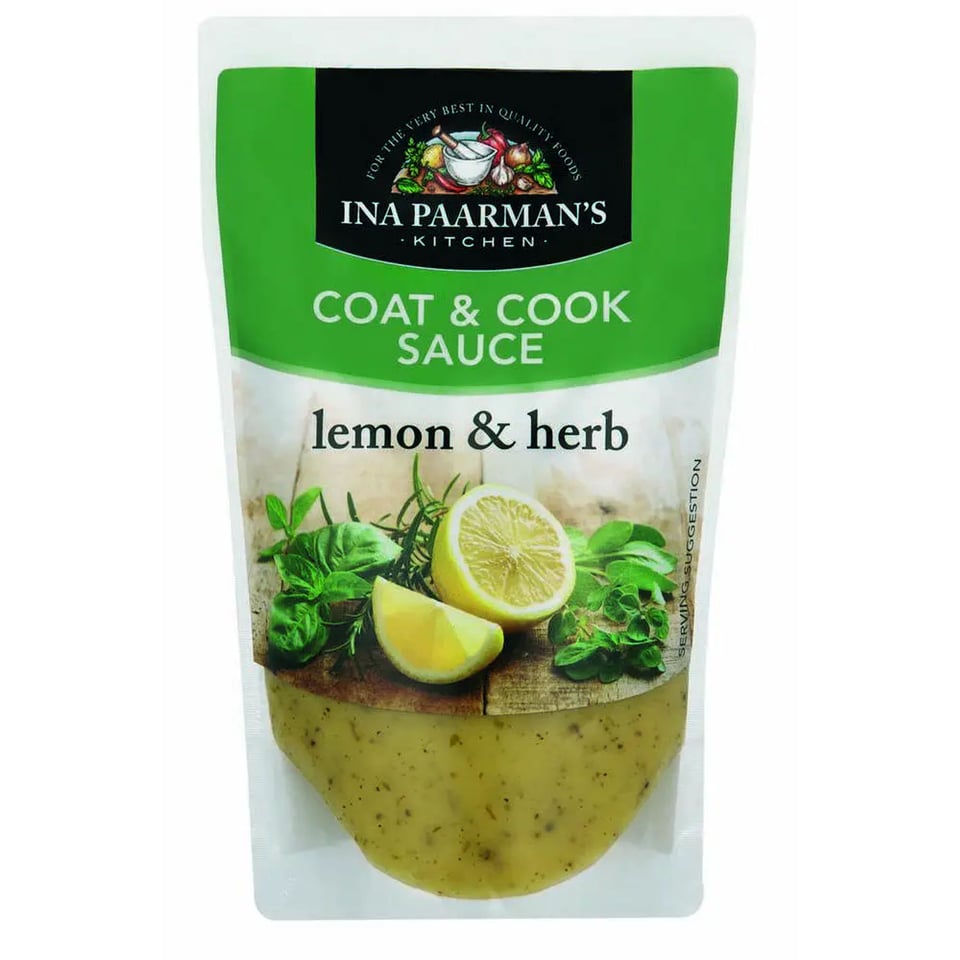 Ina Paarman Coat And Cook Sauce Lemon And Herb 200Ml
