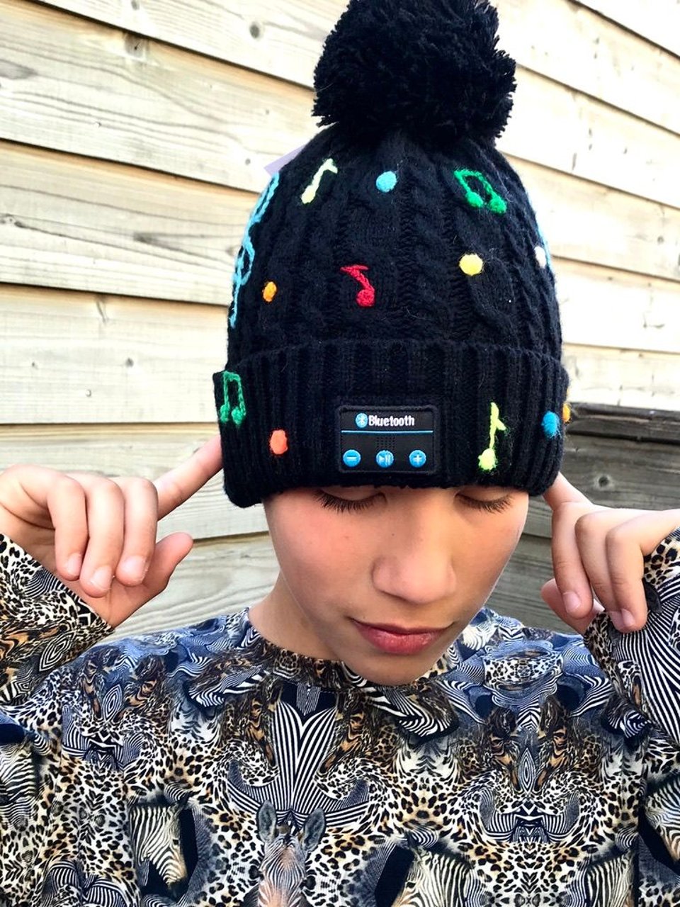 ONE OF A KIND Music Playing Dots Beanie