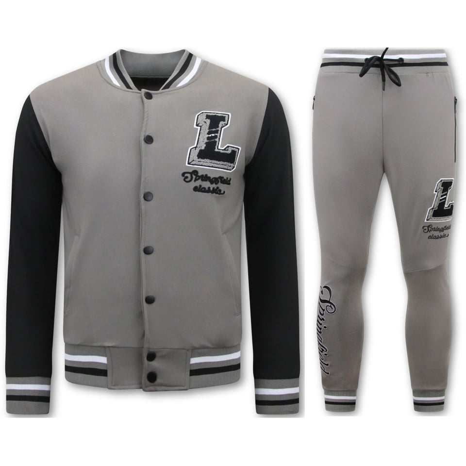 Huispak Heren Volwassenen - Tracksuit Heren - 2822 - Grijs