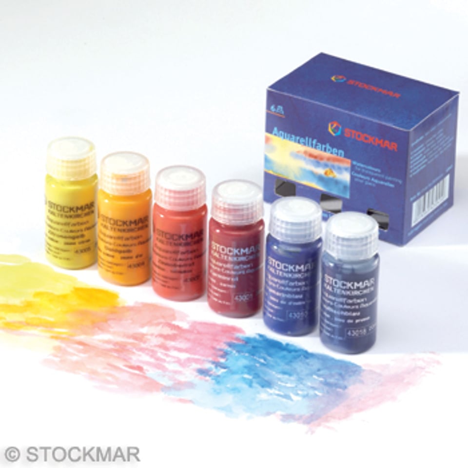 Aquarelverf 6 Kleuren (Stockmar)