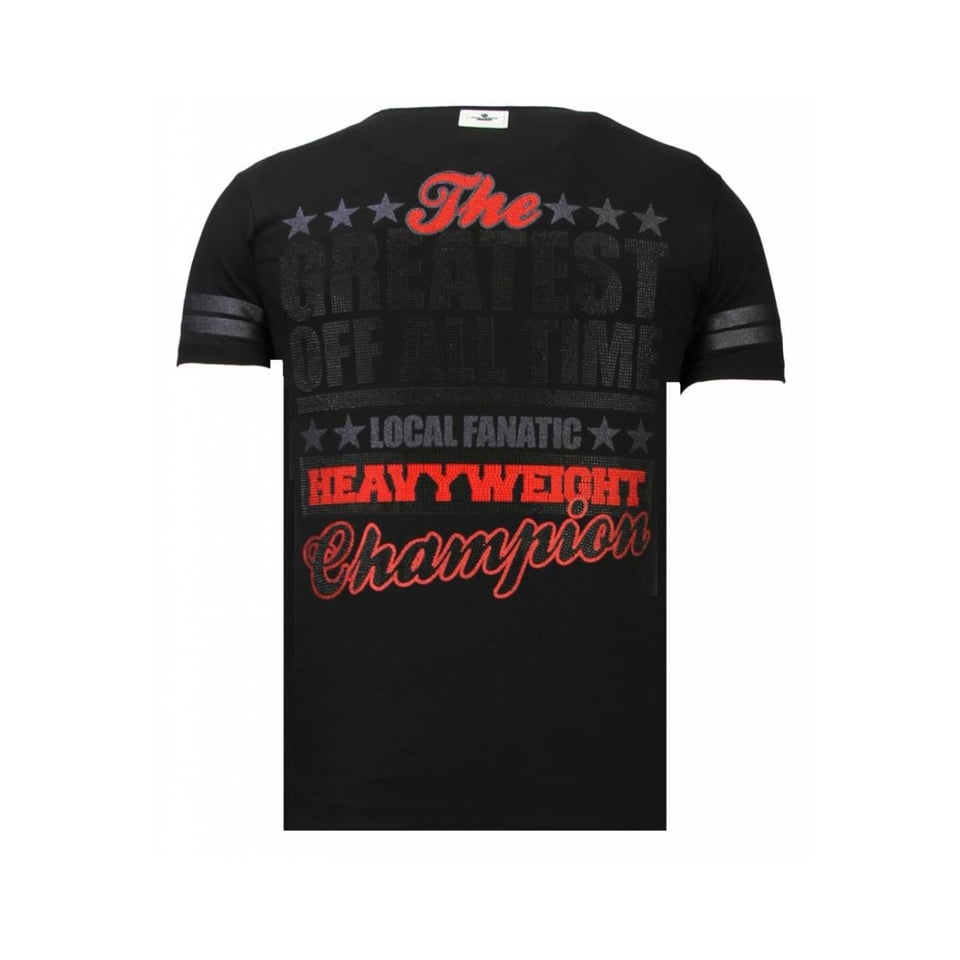 Greatest Of All Time - Ali T-Shirt - Zwart