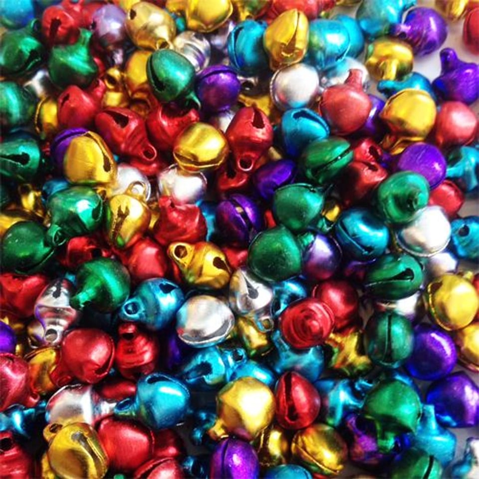 Glimmende Belletjes Mix of Op Kleur 8 Mm (50 of 250x)