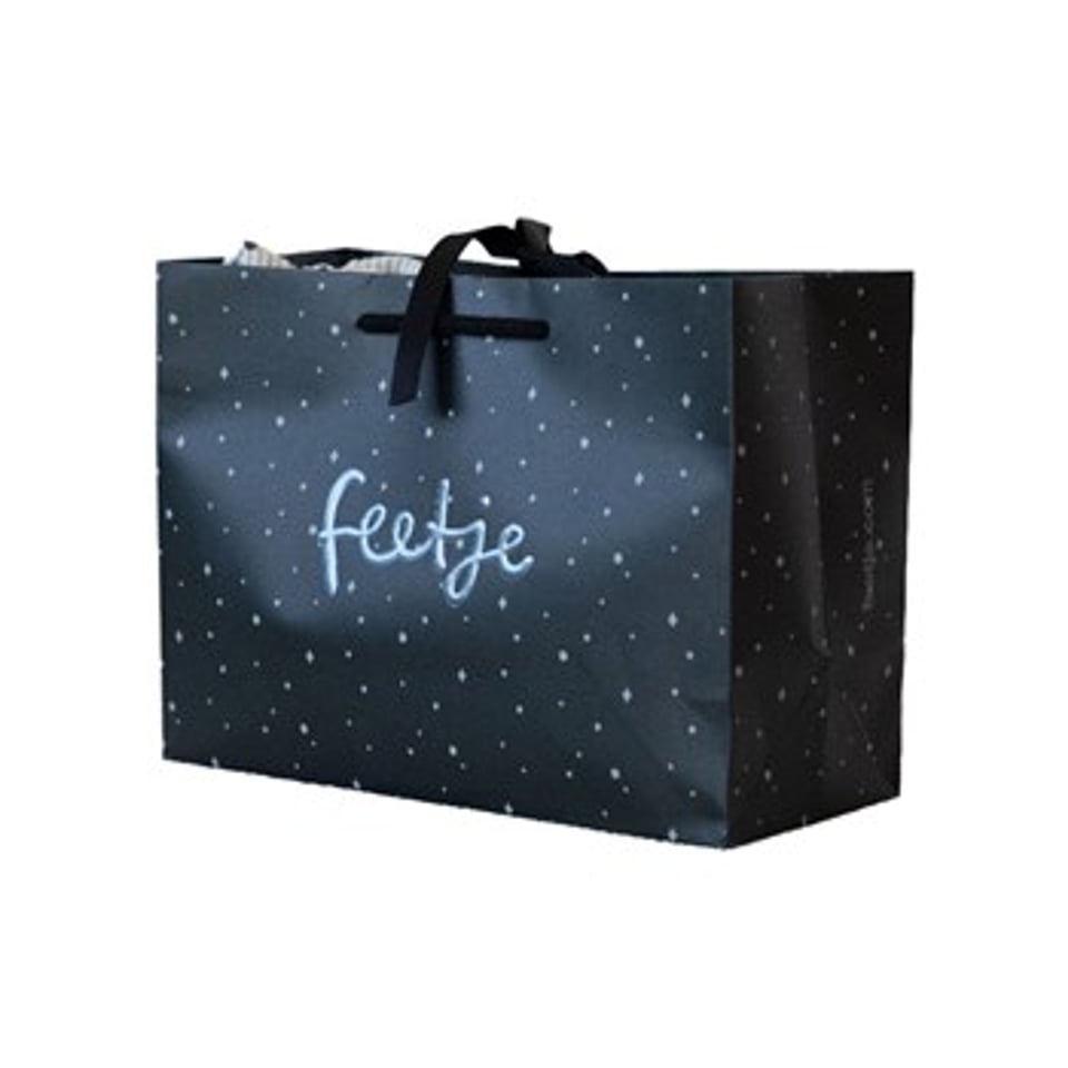 Papieren Cadeautasje Feetje Fancy Black