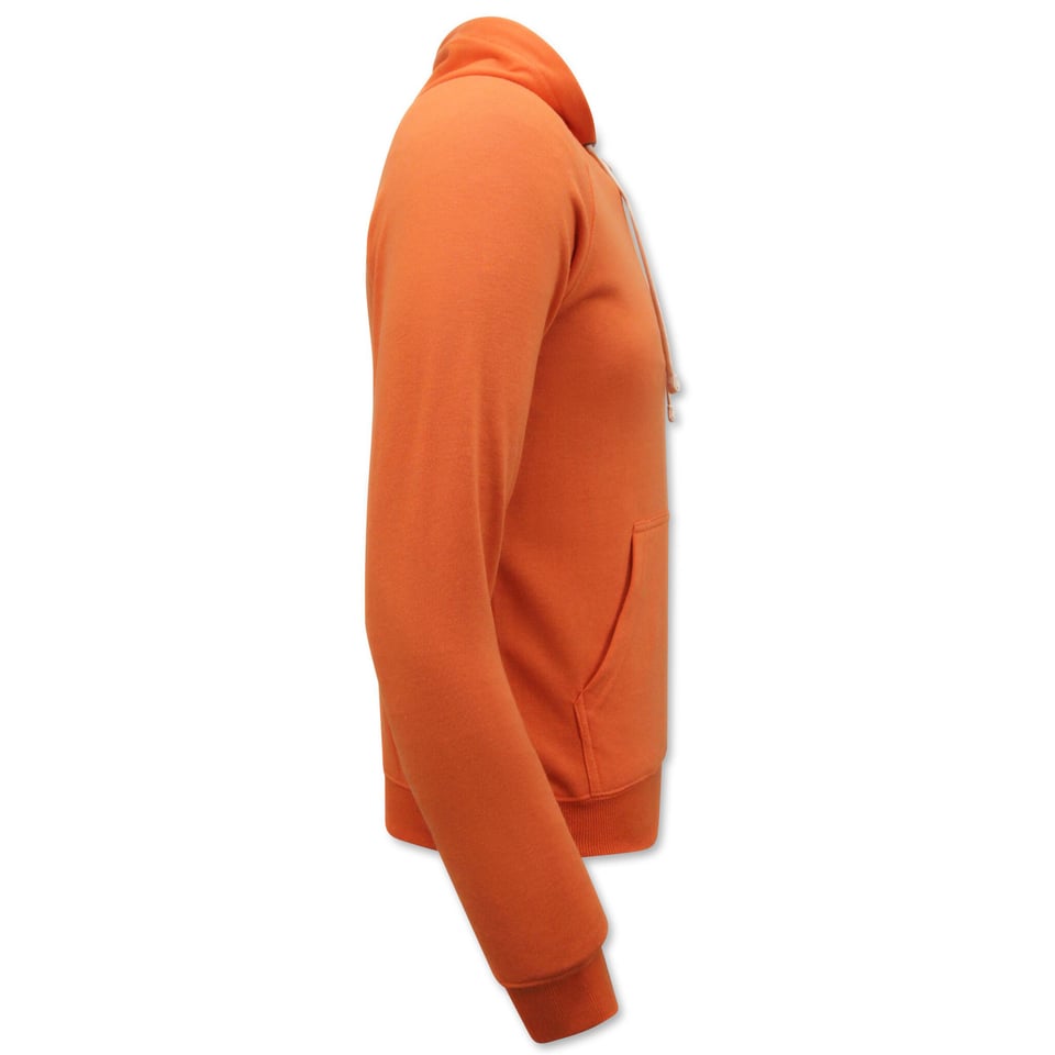 Hoodie Heren - Trui Met Capuchon - Oranje