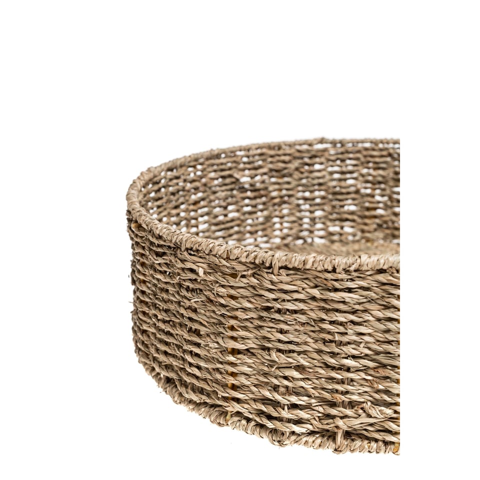 Round basket with frame