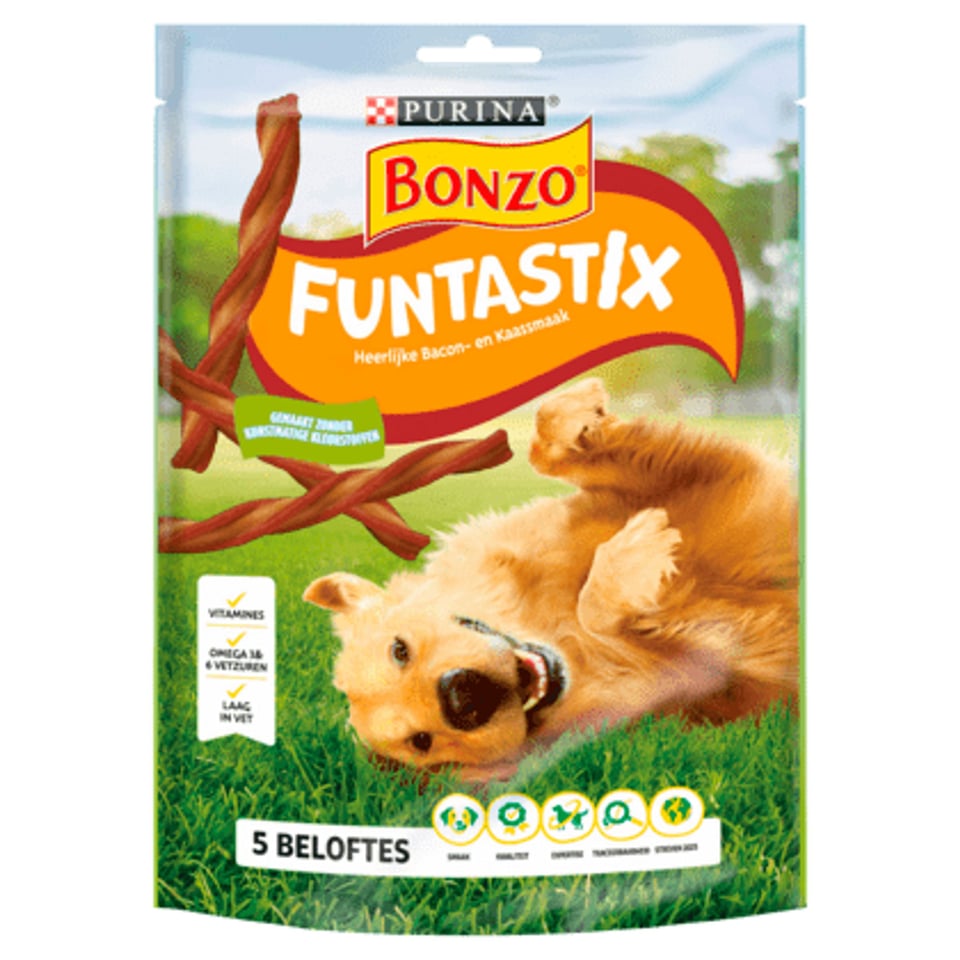 Bonzo Funtastix Hondensnacks Bacon & Kaas