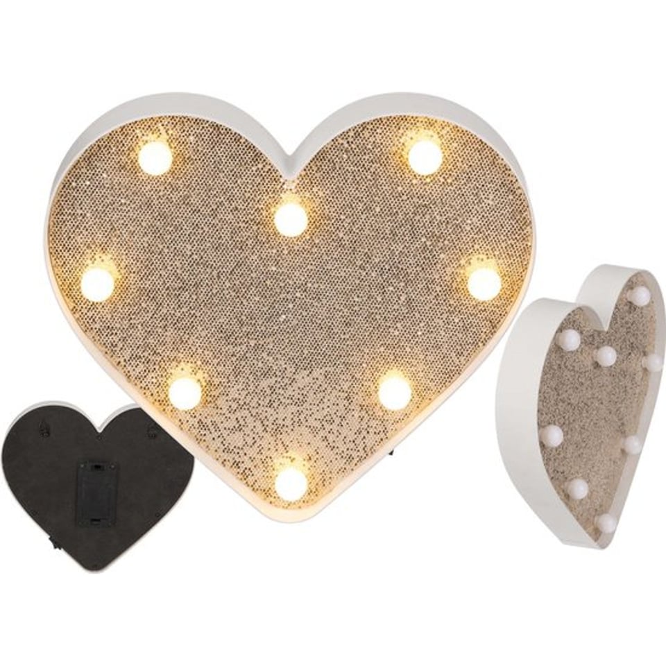 Hart Glitter Led Licht