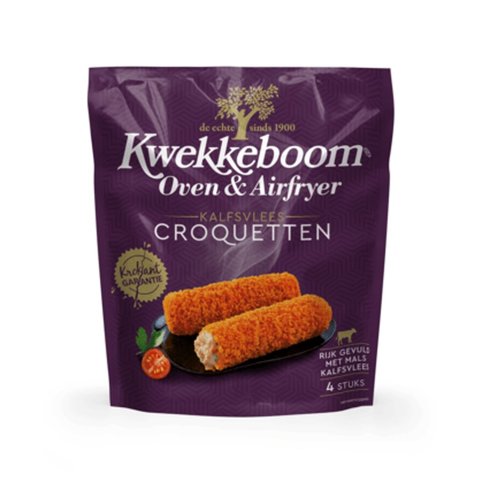 Kwekkeboom Oven Kalfsvlees Croquetten 4st