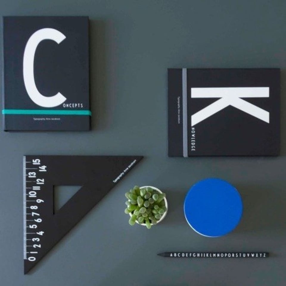 Design Letters Kobalt Blauw Deksel Voor Porseleinen Mok