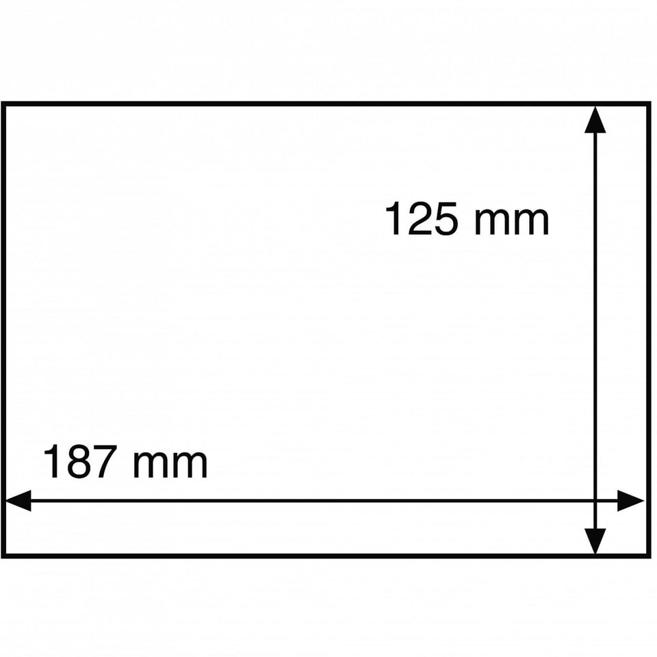 Glasheldere Hoezen HP50 187x125 Mm - 50 Stuks