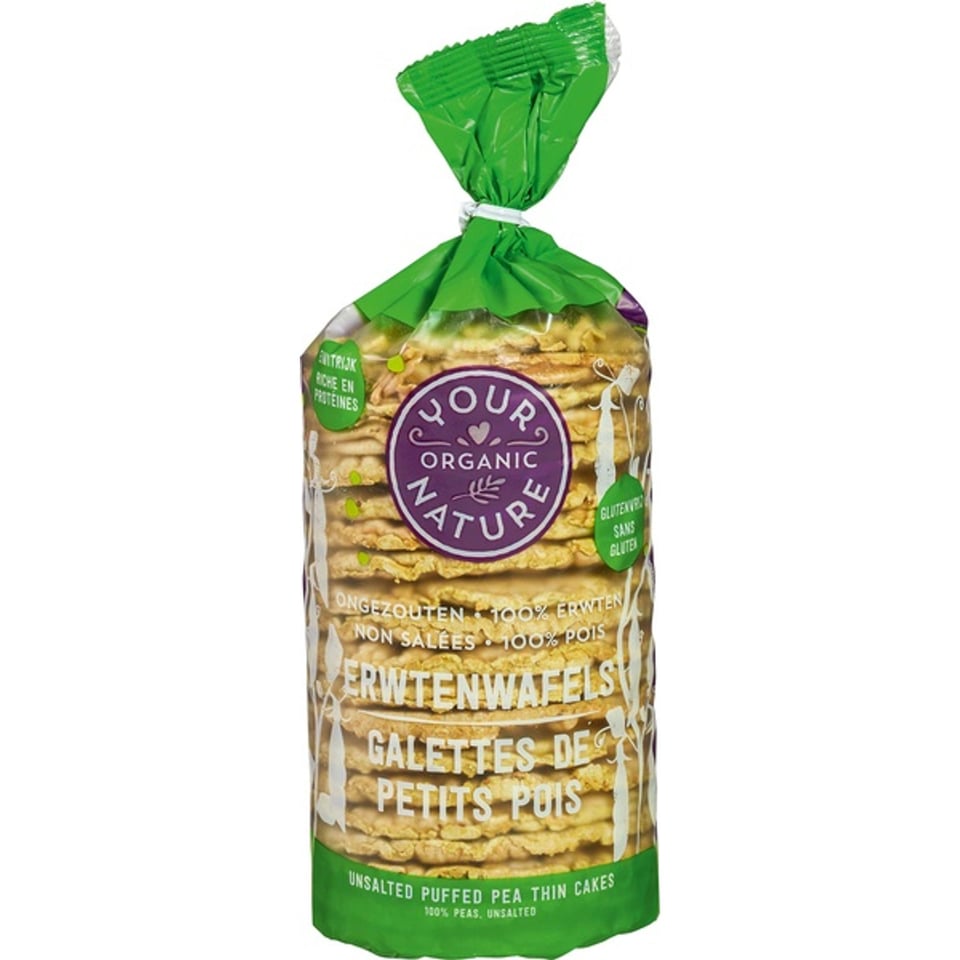 Your Organic Nature Erwtenwafels Ongezouten 100g