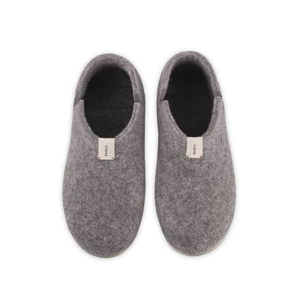 Lisa Light Grey, Wollen Pantoffel