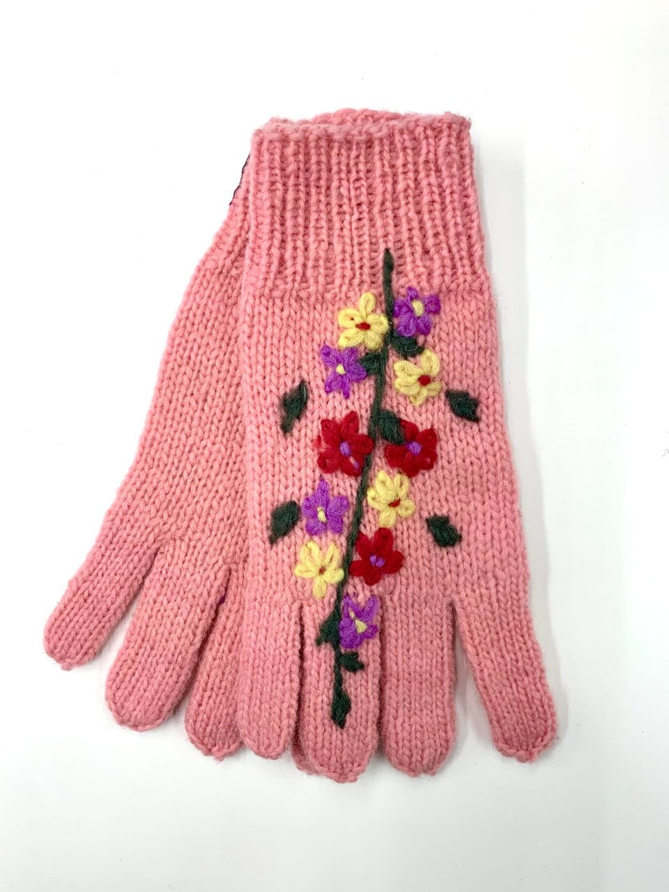 Flower Embroidery Gloves