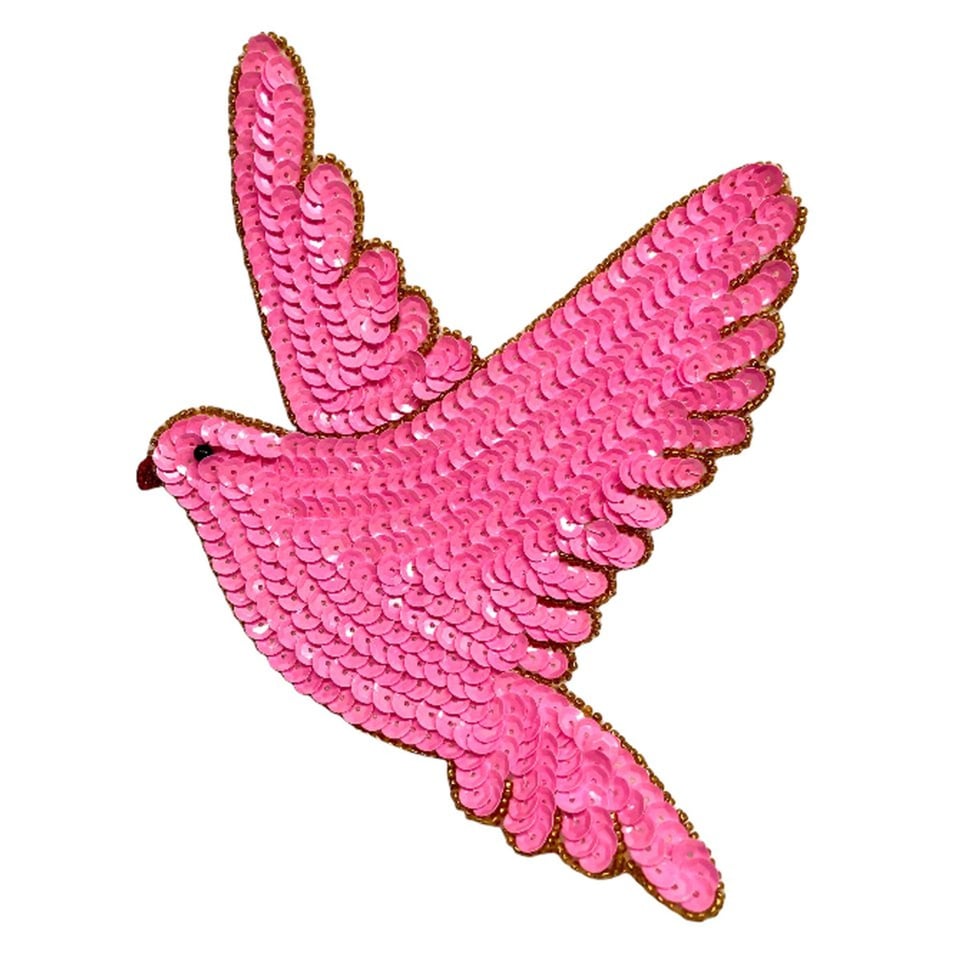 Duif Paillettenpatch - Diverse Kleuren