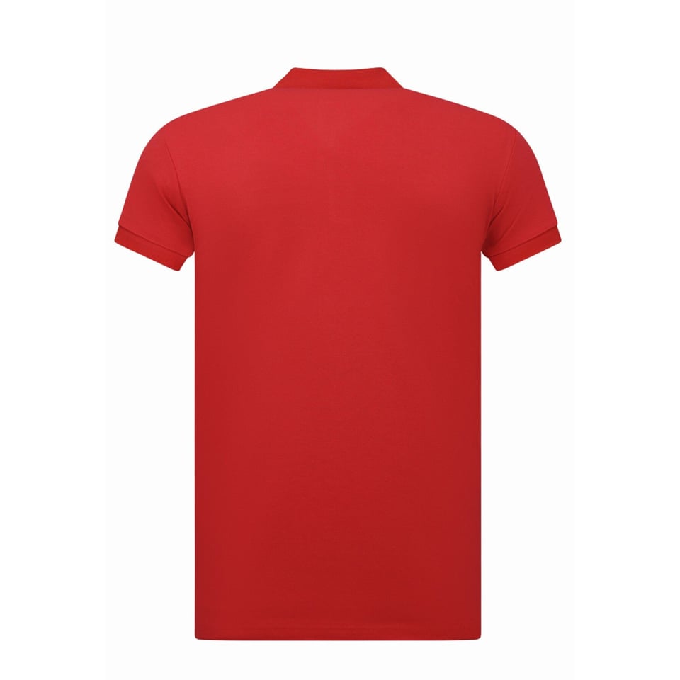 Heren Polo - Poloshirts Heren Korte Mouw - Polo Shirt Heren - Slim Fit - A150 - Rood