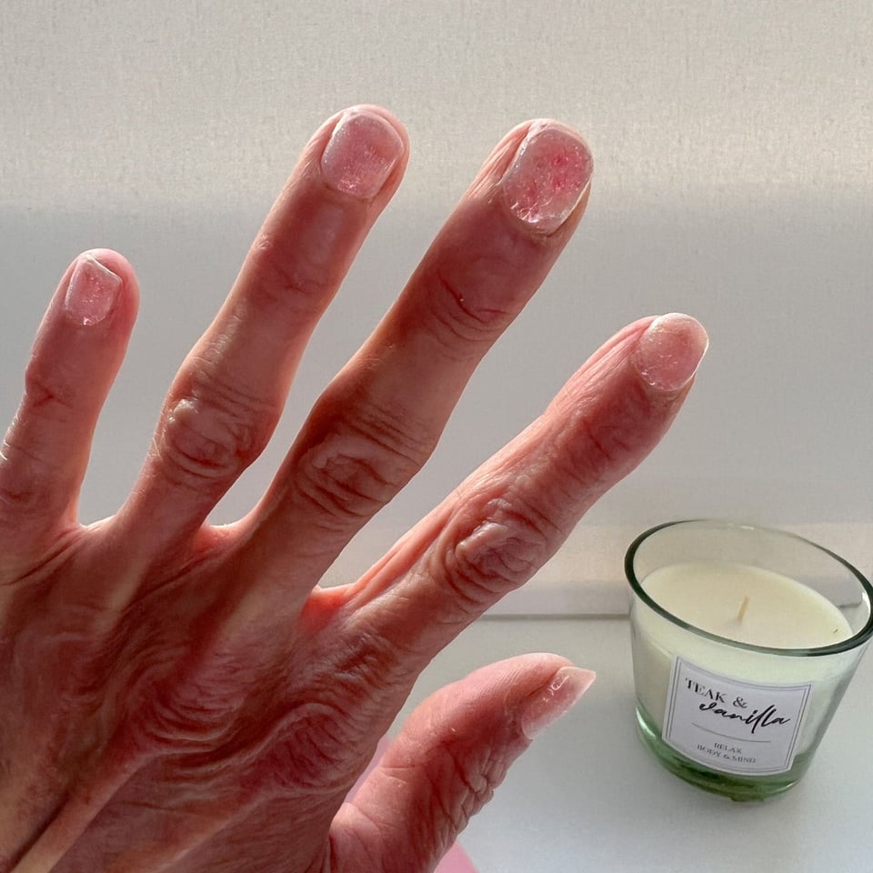 Jelly Pink Nail Wraps  Summer Trend