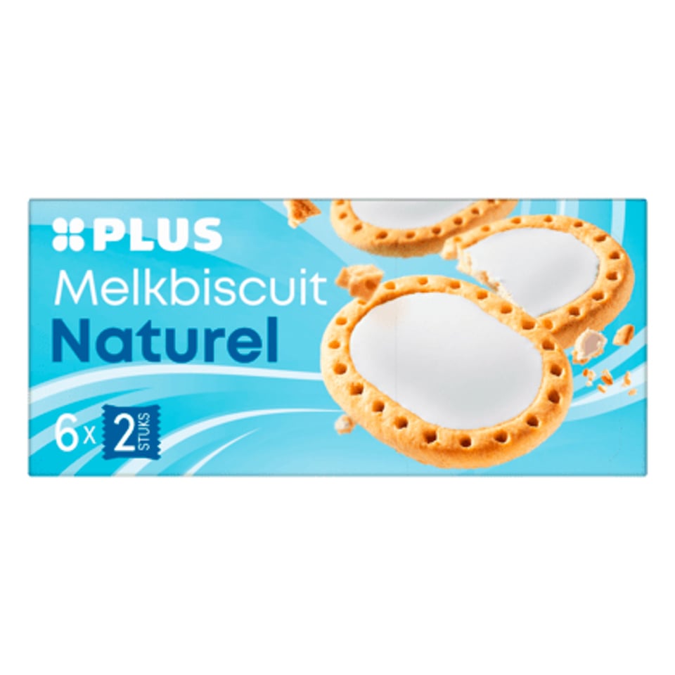 PLUS PLUS Melkbiscuit Melk PAK 245GR
